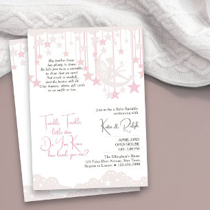 Twinkle Twinkle Little Star Fairy Baby Sprinkle Invitation