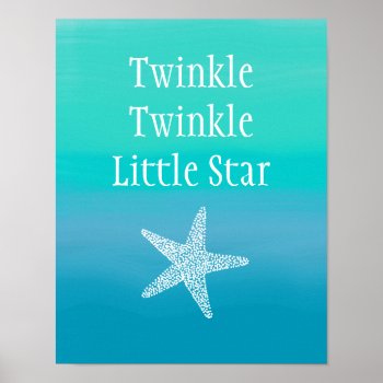 Twinkle Twinkle Little Star Fish (ocean Beach) Poster by coastal_life at Zazzle