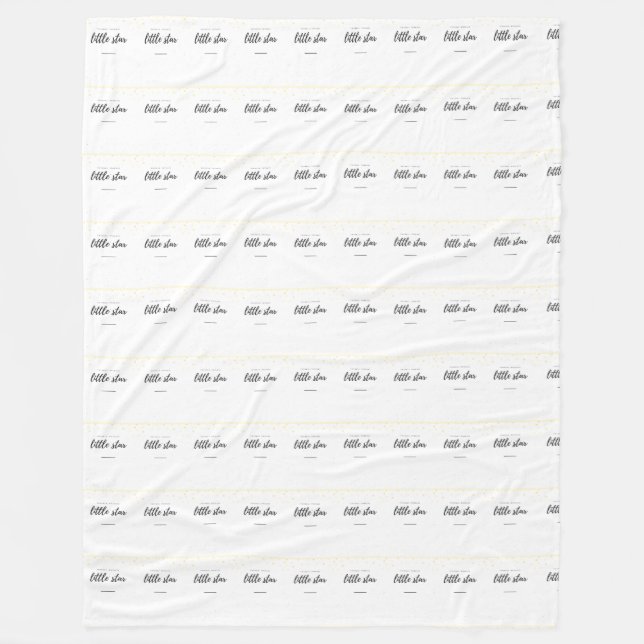 twinkle twinkle little star fleece blanket (Front)