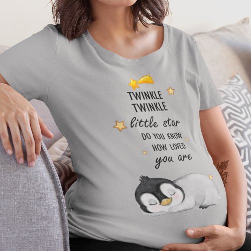 Twinkle Twinkle Little Star for Sleep Penguin  T_ T_Shirt