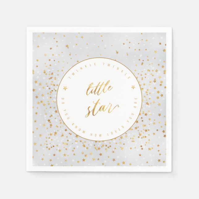 Twinkle Twinkle Little Star Gender Neutral Napkins (Front)