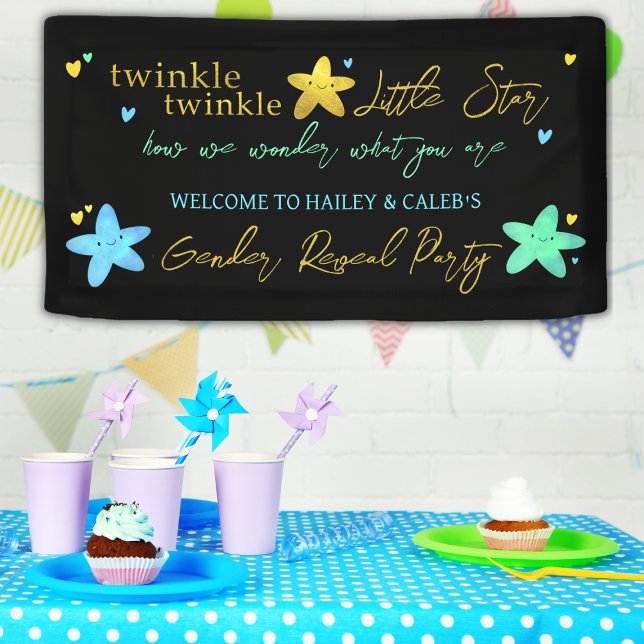 Twinkle Twinkle Little Star Gender Reveal Banner (Creator Uploaded)