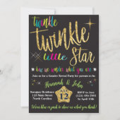 Twinkle Twinkle Little Star Gender Reveal Invitation (Front)