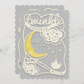 Twinkle Twinkle Little Star Gender Reveal Invite (Front/Back)
