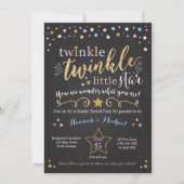 Twinkle Twinkle Little Star Gender Reveal Invite (Front)