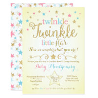 Twinkle Twinkle Little Star Gender Reveal Invite
