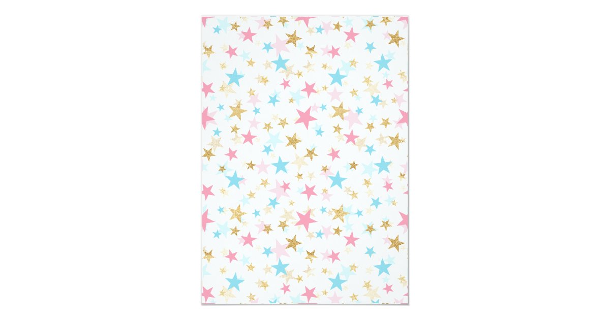 Twinkle Twinkle Little Star Gender Reveal Invite Zazzle Com