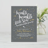 Twinkle Twinkle Little Star Gender Reveal Invite (Standing Front)