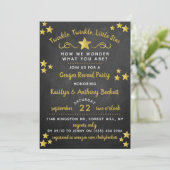 Twinkle Twinkle Little Star Gender Reveal Party Invitation (Standing Front)