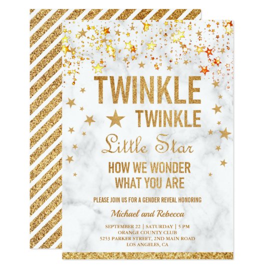 twinkle twinkle little star gender reveal