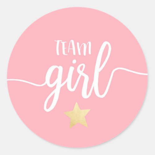 Twinkle Twinkle Little Star Gender Reveal Shower Classic Round Sticker