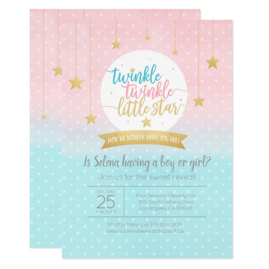 twinkle twinkle little star gender reveal