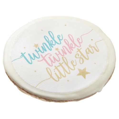 Twinkle Twinkle Little Star Gender Reveal Sugar Cookie