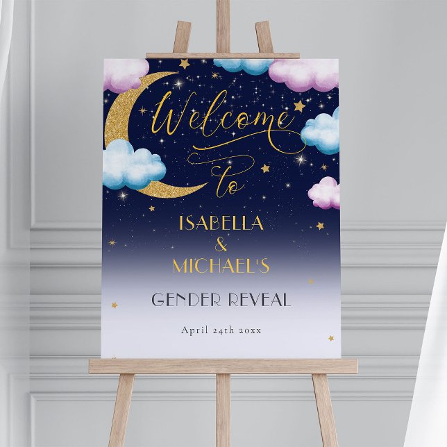 Twinkle Twinkle Little Star Gender Reveal Welcome Foam Board (Creator Uploaded)
