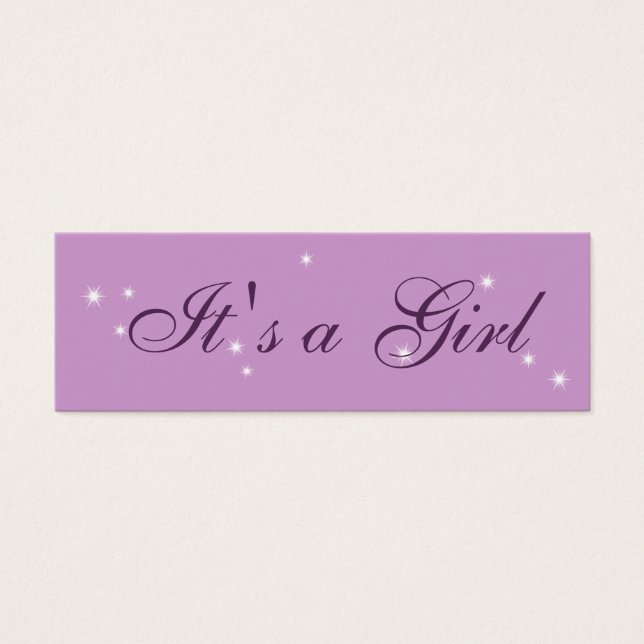 Twinkle Twinkle Little Star Gift Tag in purple (Front)