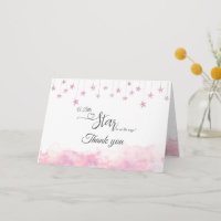 Twinkle Twinkle Little Star Girl Pink Baby Shower