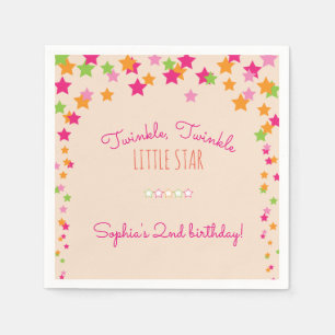 Twinkle Twinkle Little Star Girl's Birthday Napkins