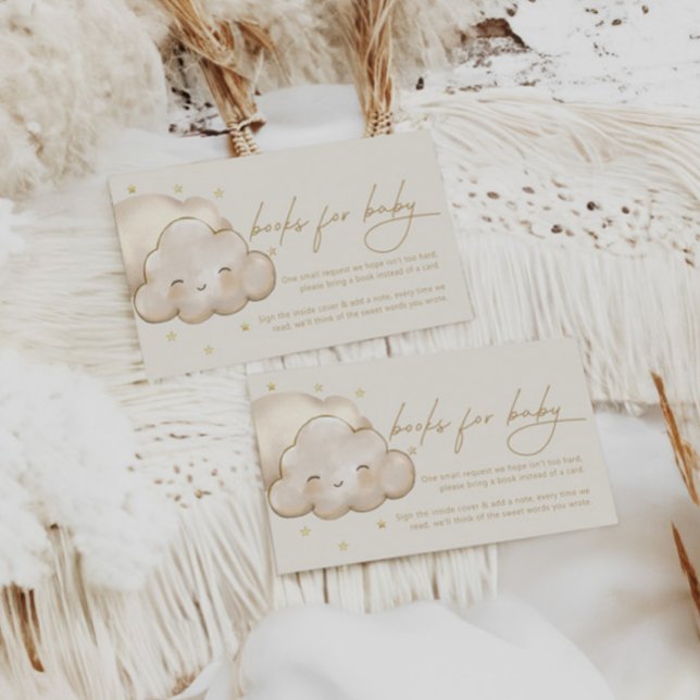 Twinkle Twinkle Little Star Ivory Book Request Enclosure Card (Creator Uploaded)