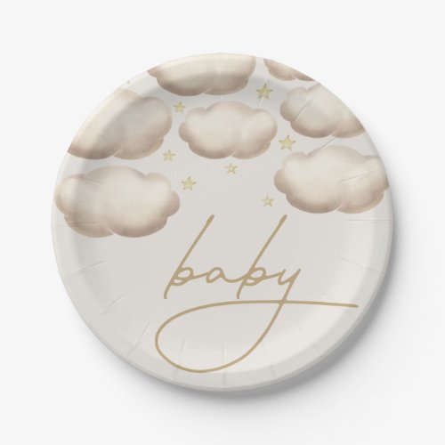 Twinkle Twinkle Little Star Ivory Paper Plates