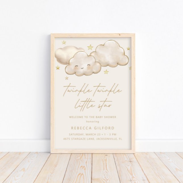 Twinkle Twinkle Little Star Ivory Welcome Poster (Creator Uploaded)