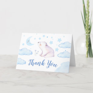 Twinkle twinkle little star letterpress thank you card
