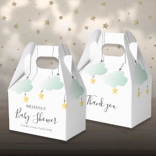 Twinkle Twinkle Little Star Neutral Baby Shower Favor Boxes