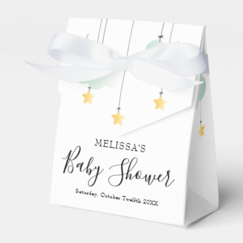 Twinkle Twinkle Little Star Neutral Baby Shower Favor Boxes