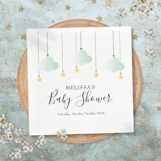 Twinkle Twinkle Little Star Neutral Baby Shower Napkins (Twinkle Twinkle Little Star Neutral Baby Shower Napkins)