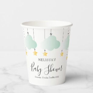 Twinkle Twinkle Little Star Neutral Baby Shower Paper Cups