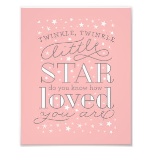 Twinkle Twinkle Little Star Nursery Art Print
