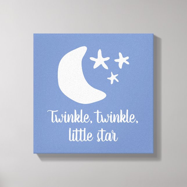 Twinkle twinkle little star nursery canvas art (Front)