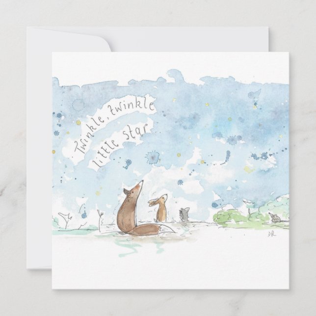 Twinkle twinkle Little Star Nursery Rhyme art (Front)