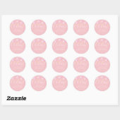 Twinkle twinkle little star Oh Baby baby shower Classic Round Sticker (Sheet)