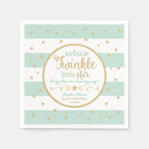 Twinkle Twinkle Little Star Party Napkins