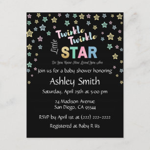 Twinkle Twinkle Little Star - Personalized Invites