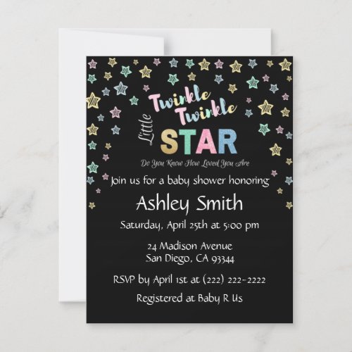 Twinkle Twinkle Little Star _ Personalized Invites