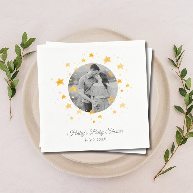 Twinkle Twinkle Little Star Photo Baby Shower Napkins (Twinkle Twinkle Little Star Photo Baby Shower Napkins)