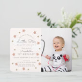 Twinkle Twinkle Little Star Photo Birthday Invitation (Standing Front)