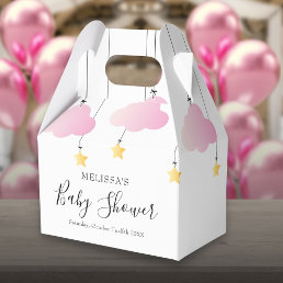 Twinkle Twinkle Little Star Pink Girl Baby Shower Favor Boxes