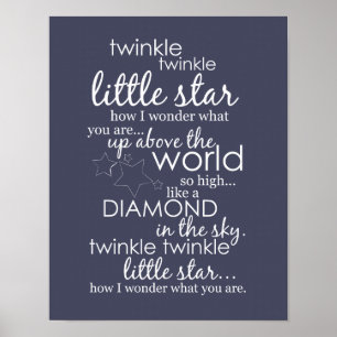 Twinkle Twinkle Little Star Poster