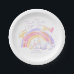 Twinkle Twinkle Little Star Rainbow Baby Shower  Paper Plates<br><div class="desc">Baby Shower paper plates in pretty girly colors in shades of pink purple orange and yellow. Decorated with cute rainbow, stars, hearts and cotton puff cloud - perfect for twinkle twinkle little star and rainbow themes. Easy to personalize tableware for your girls baby shower. Please browse my store for matching...</div>
