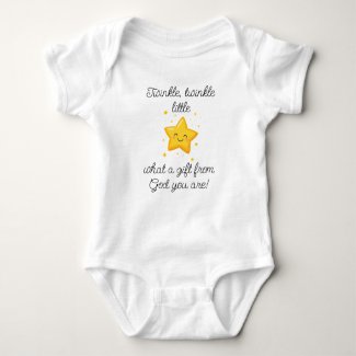 Twinkle Twinkle Little Star, Religious Baby Gift, 