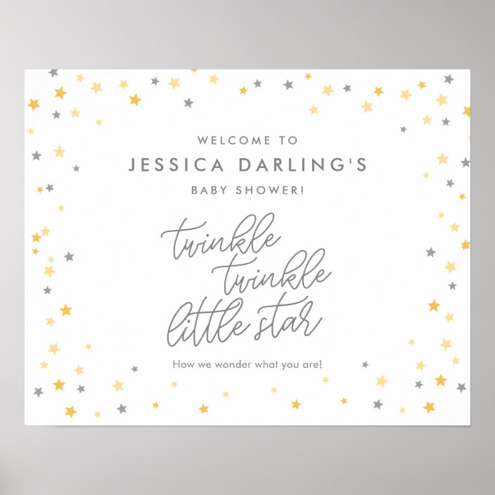 twinkle twinkle little star welcome sign