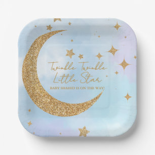 Twinkle Twinkle Little Star Square Paper Plate