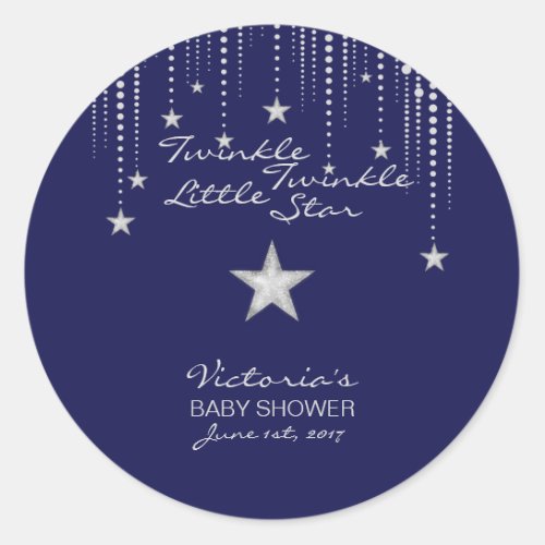 Twinkle Twinkle Little Star Stickers _ BlueSilver