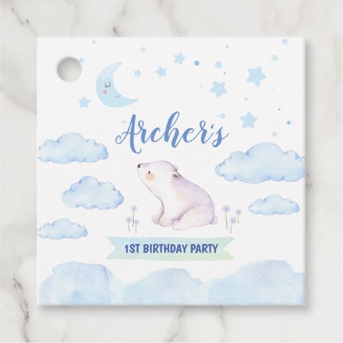 Twinkle twinkle little star tag 1st birthday favor tags