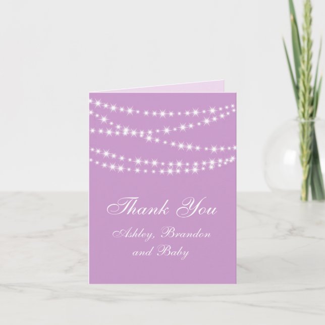 Twinkle Twinkle Little Star Thank You Card (Front)
