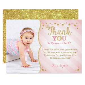 Twinkle Twinkle Little Star Thank You Card