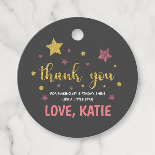 Twinkle Twinkle Little Star Thank You Favor Tags