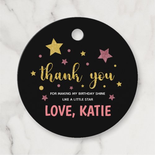 Twinkle Twinkle Little Star Thank You Favor Tags